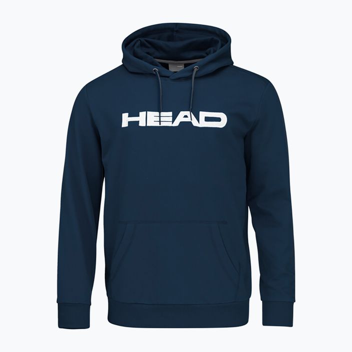 Herren Tennis Sweatshirt HEAD Club Byron Hoodie dunkel/blau