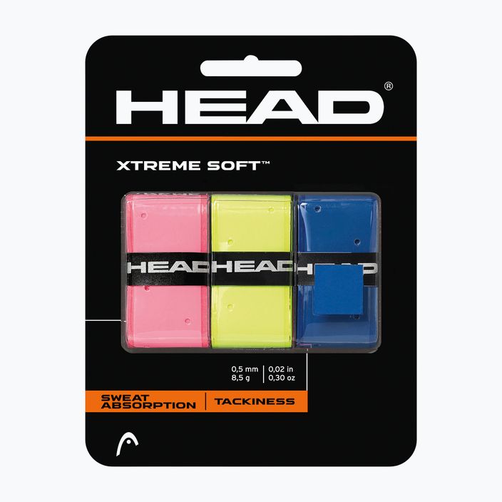 HEAD Xtremesoft Grip Tennisschläger Overwrap 3 Stück gemischt