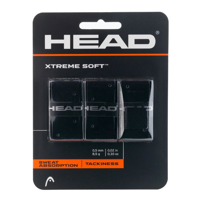 HEAD Xtremesoft Grip Tennisschläger Overwrap 3 Stück schwarz 285104 2