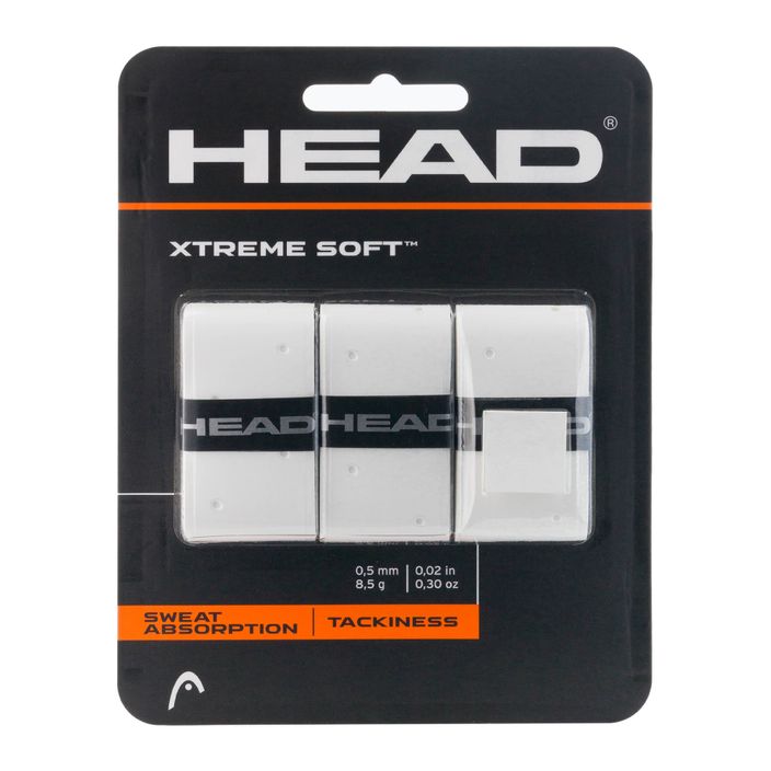HEAD Xtremesoft Grip Tennisschläger Overwrap 3 Stück weiß 285104 2