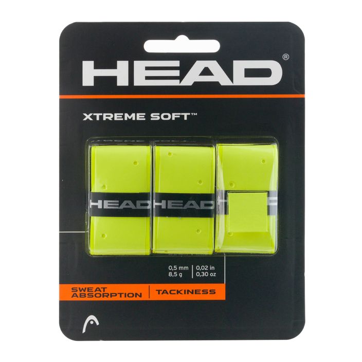 HEAD Xtremesoft Grip Tennisschläger Overwrap 3 Stück gelb 285104 2