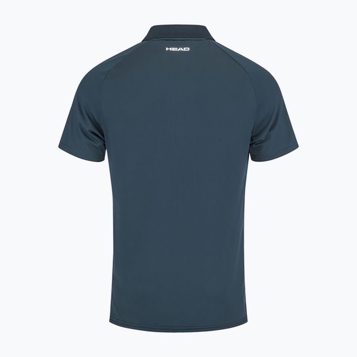 Herren HEAD Performance Polo-Tennisshirt, navy blau 811403NV 7
