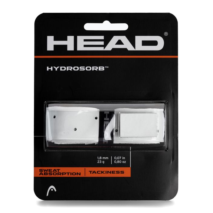 HEAD Hydrosorb Grip Tennisschlägerhülle weiß und schwarz 285014 2