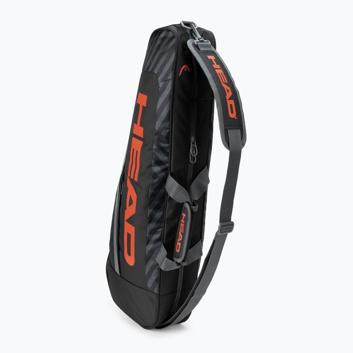 HEAD Base S Tennistasche schwarz-orange 261323 4
