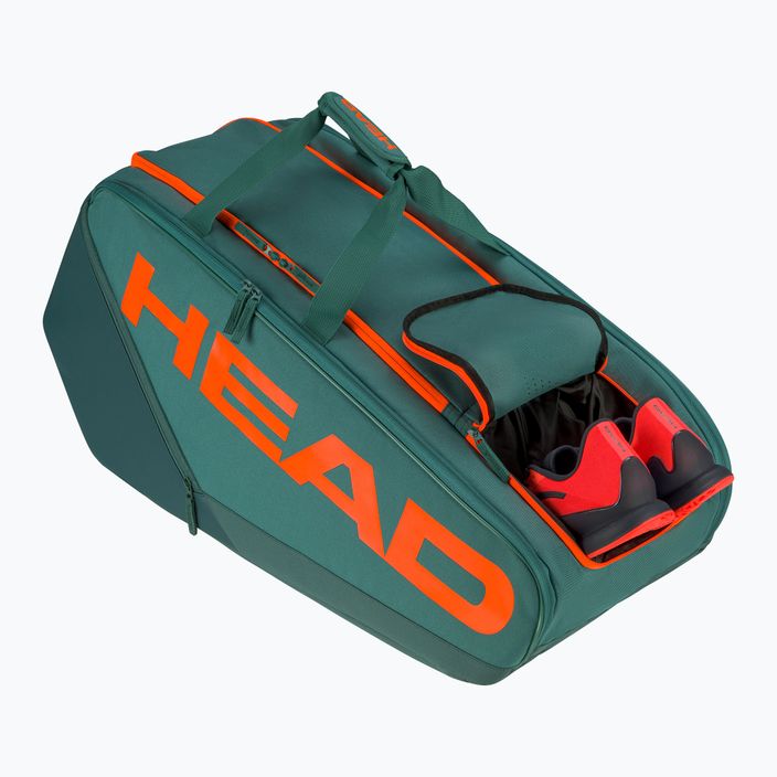 HEAD Pro Racquet XL Tennistasche 97 l dunkel Cyan/Fluo Orange 2