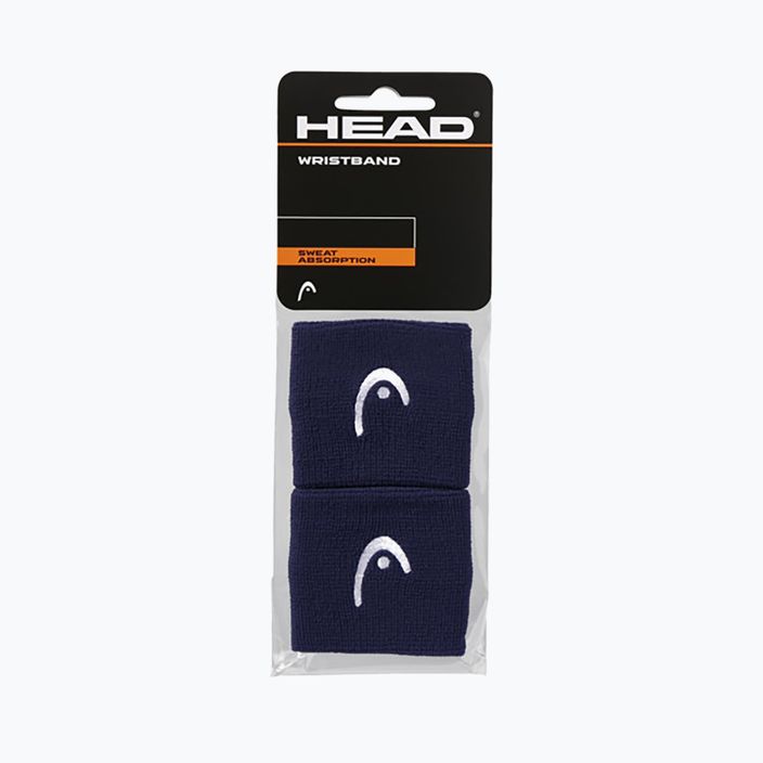 HEAD Wristband 2.5" 2 Stück navy 2