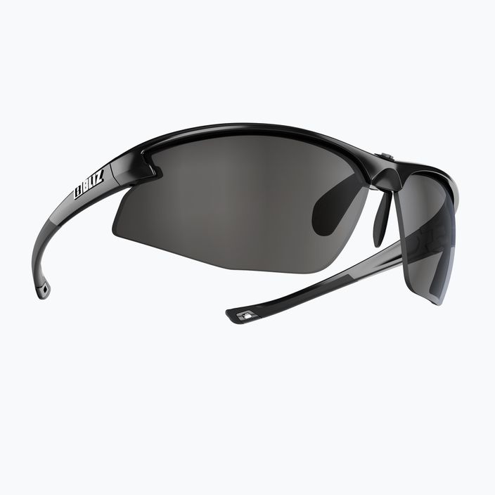 Bliz Motion + S3 glänzend metallisch schwarz/rauchsilber verspiegelte Fahrradbrille 2