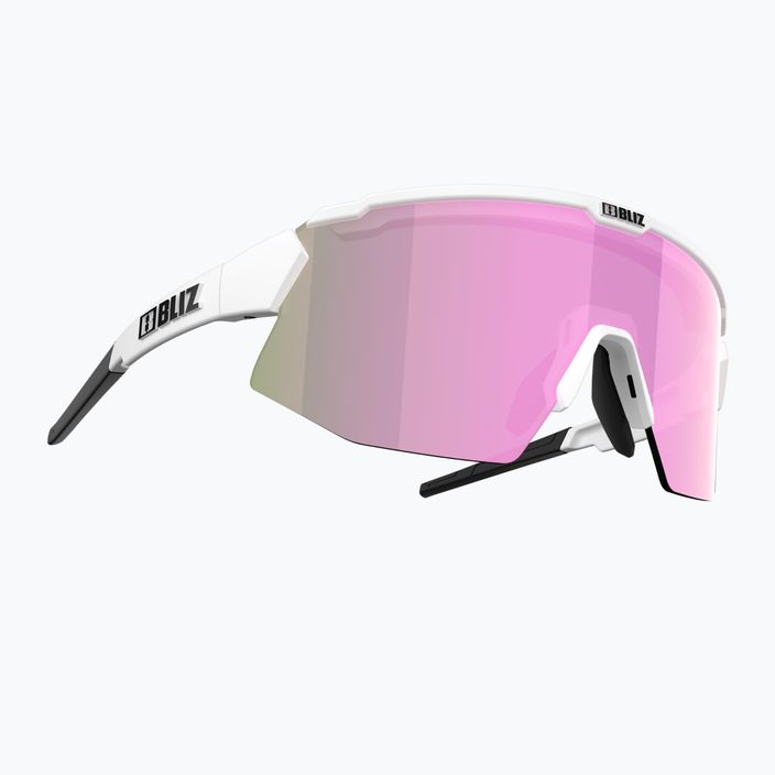 Bliz Breeze S3+S0 matt weiß / braun rosa multi / klar Fahrradbrille P52102-04 6