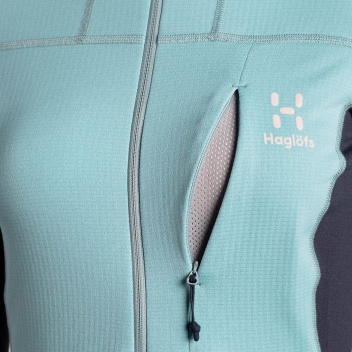 Damen-Trekking-Sweatshirt Haglöfs L.I.M Mid Comp Hood blau 605255 4