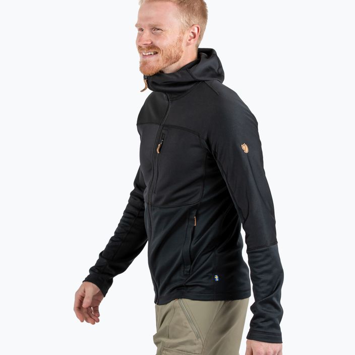 Herren-Trekking-Sweatshirt Fjällräven Abisko Trail Fleece schwarz F82257 2
