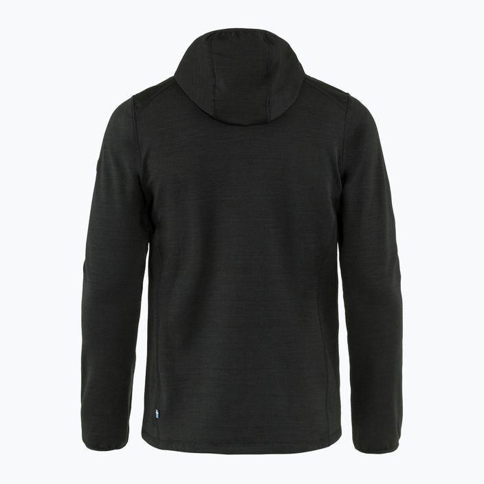 Herren-Trekking-Sweatshirt Fjällräven Keb Fleece Hoodie schwarz F81878 8