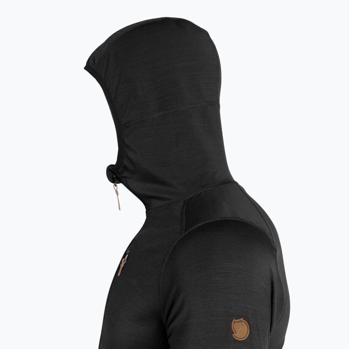 Herren-Trekking-Sweatshirt Fjällräven Keb Fleece Hoodie schwarz F81878 10