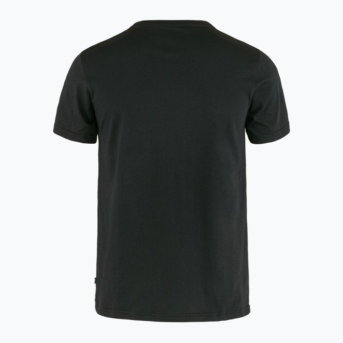 Herren-Trekking-T-Shirt Fjällräven Logo schwarz F87310 2