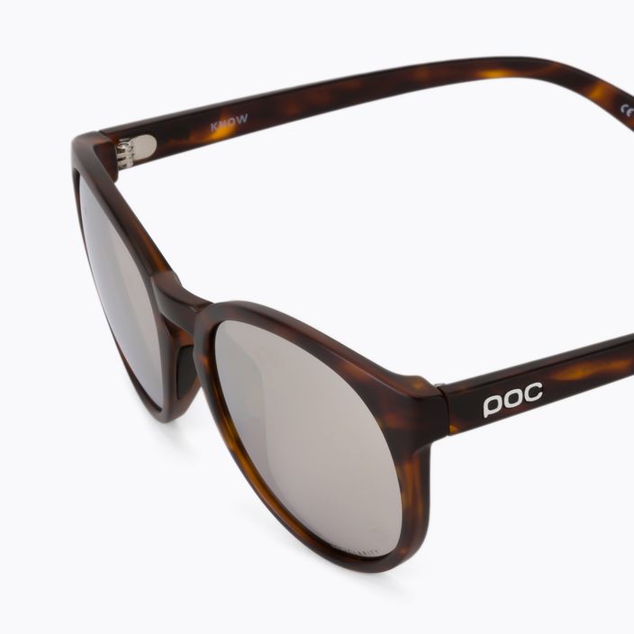 Sonnenbrille POC Know tortoise brown/clarity road silver 5