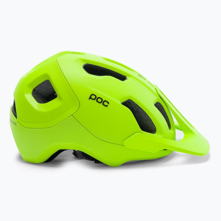 Fahrradhelm POC Axion SPIN fluorescent yellow/green matt 3