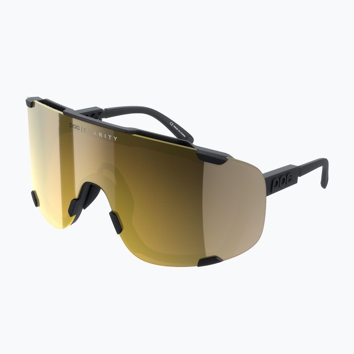 POC Devour Uranschwarz/Klarheit Straße/teilweise sonniges Gold Sonnenbrille 6