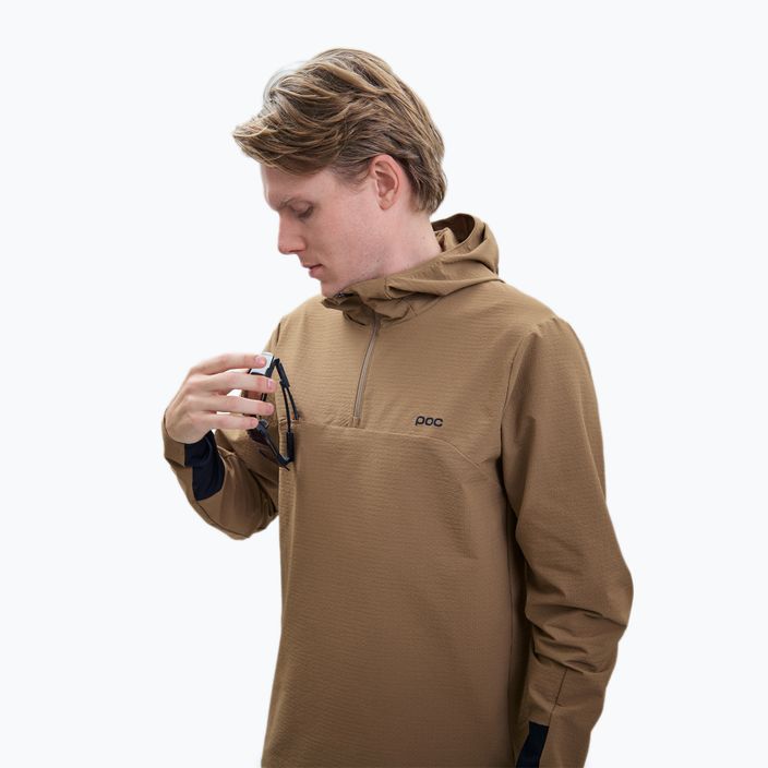 Herren-Radsport-Sweatshirt POC Mantle Thermal Hoodie jasper brown 5