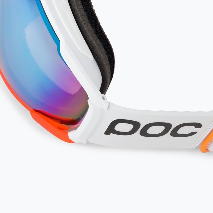 Skibrille POC Zonula Clarity Comp white/fluorescent orange/spektris blue 5