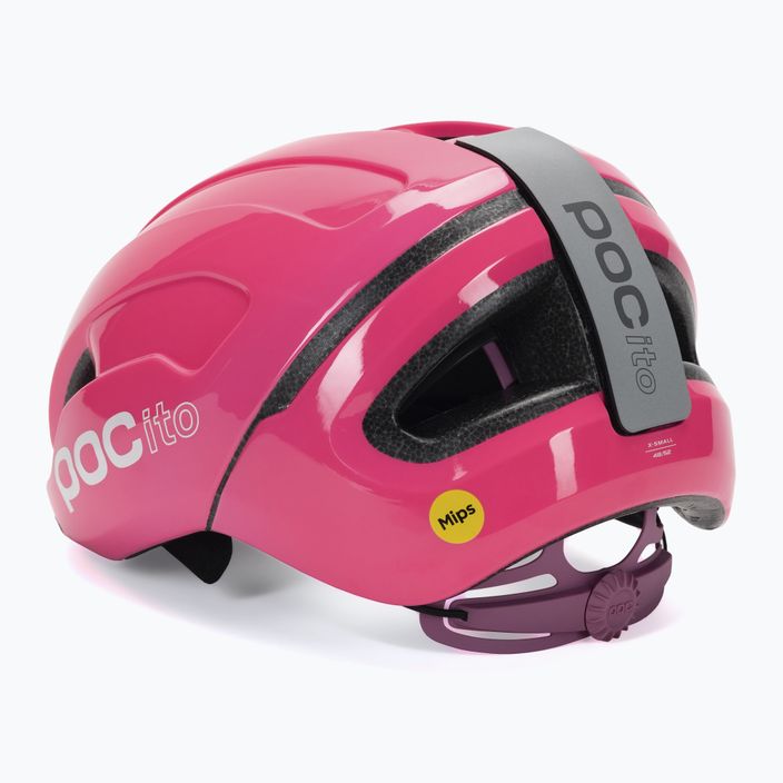 Fahrradhelm für Kinder POC POCito Omne MIPS fluorescent pink 4