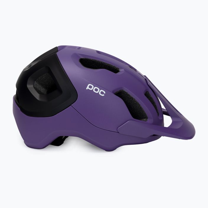 Fahrradhelm POC Axion Race MIPS sapphire purple/uranium black metallic/matt 3