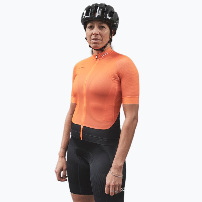 Fahrradtrikot für Frauen POC Essential Road zink orange 5