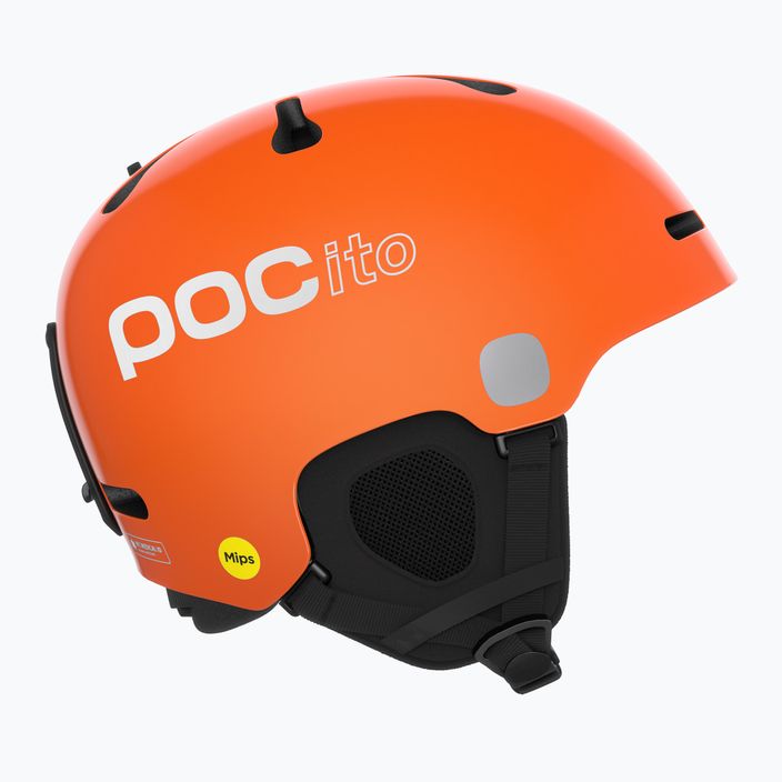 Skihelme für Kinder POC POCito Fornix MIPS fluorescent orange 11