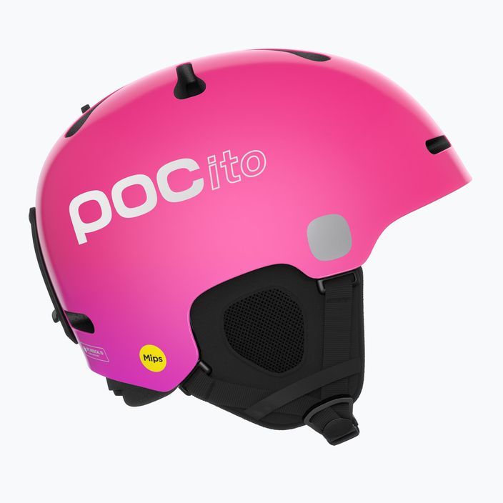Skihelme für Kinder POC POCito Fornix MIPS fluorescent pink 11