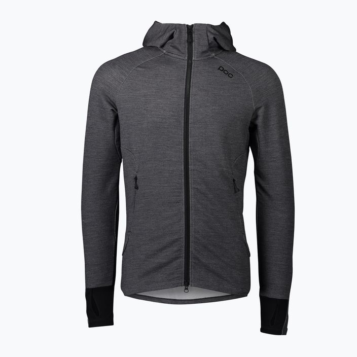 Herren-Trekking-Sweatshirt POC Merino Zip Hood sylvanite grey melange 5