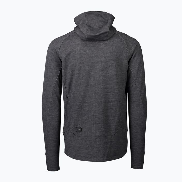 Herren-Trekking-Sweatshirt POC Merino Zip Hood sylvanite grey melange 6