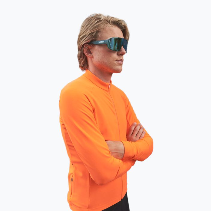 Herren-Radsport-Langarmhemd POC Radiant Jersey zink orange