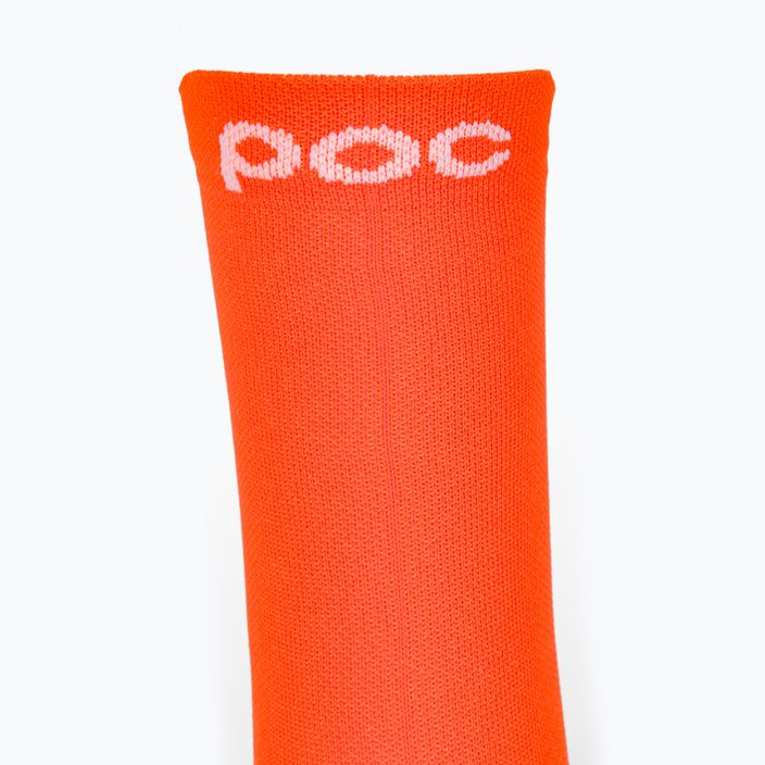 Radsocken POC Fluo Mid fluorescent orange 3