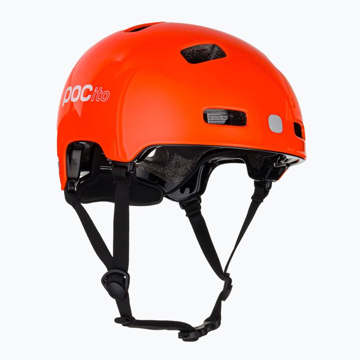 Kinderfahrradhelm POC Pocito Crane MIPS fluoreszierend orange