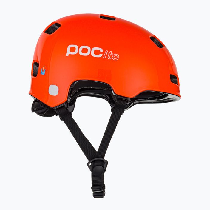 Kinderfahrradhelm POC Pocito Crane MIPS fluoreszierend orange 4