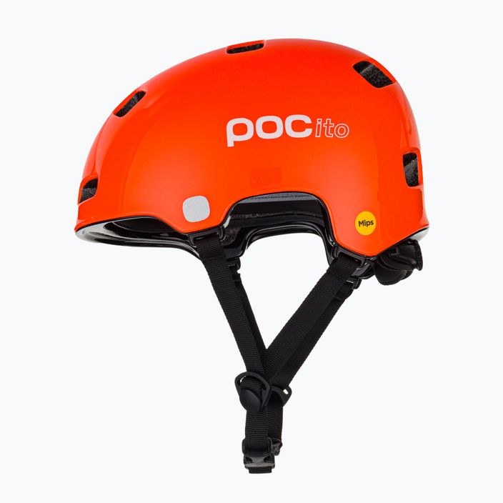 Kinderfahrradhelm POC Pocito Crane MIPS fluoreszierend orange 5