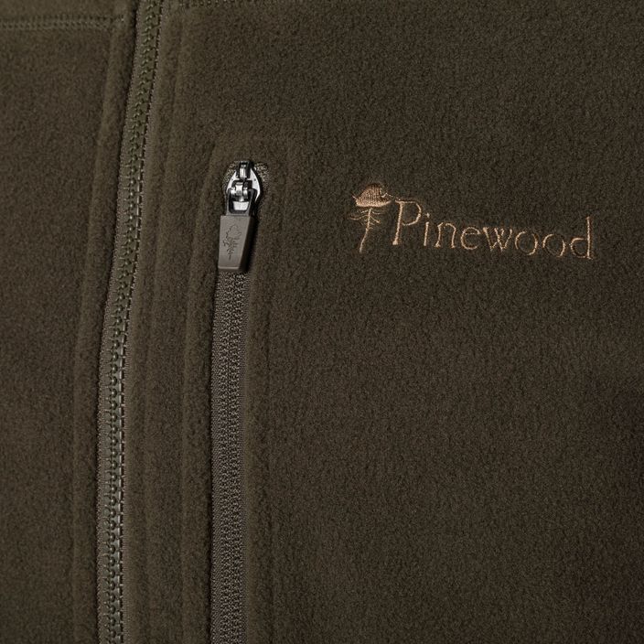 Pinewood Pirsch Fleece Herren Wandern ärmellos h.grün 3