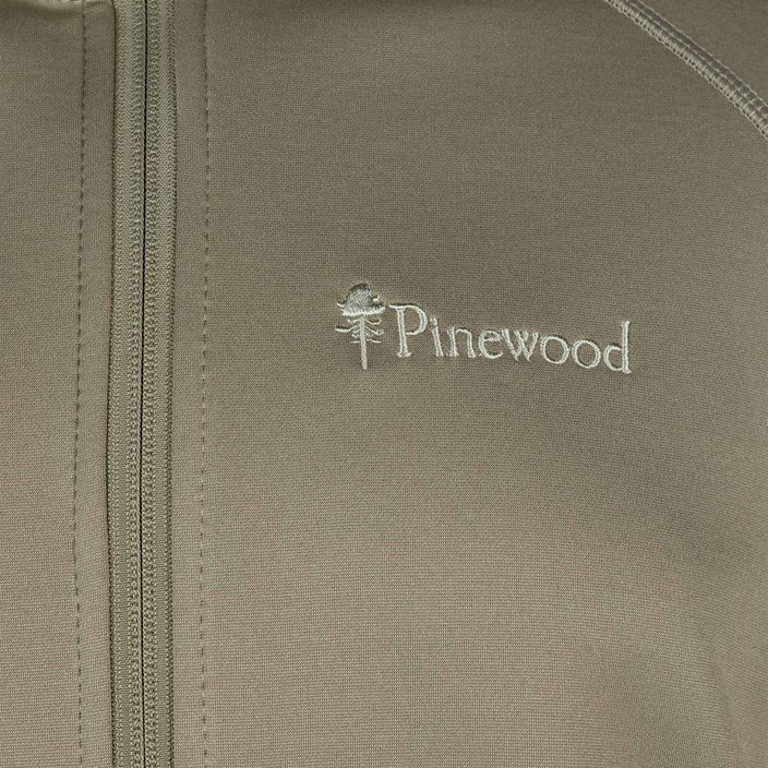 Herren Pinewood Finnveden Hoodie mid khaki trekking sweatshirt 3