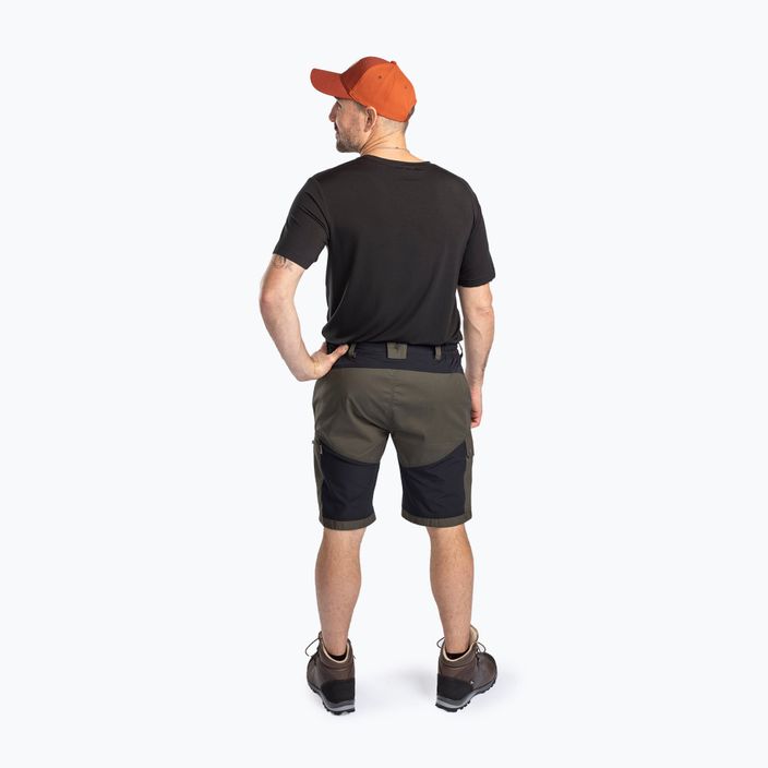 Herren Pinewood Finnveden Trail Hybrid schwarz/moosgrün Trekkingshorts 3