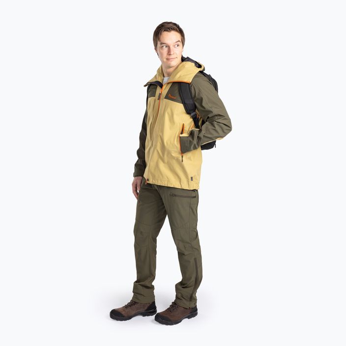 Pinewood Herren Abisko Trekking 3L goldenes Heu/Moosgrün Regenjacke 2