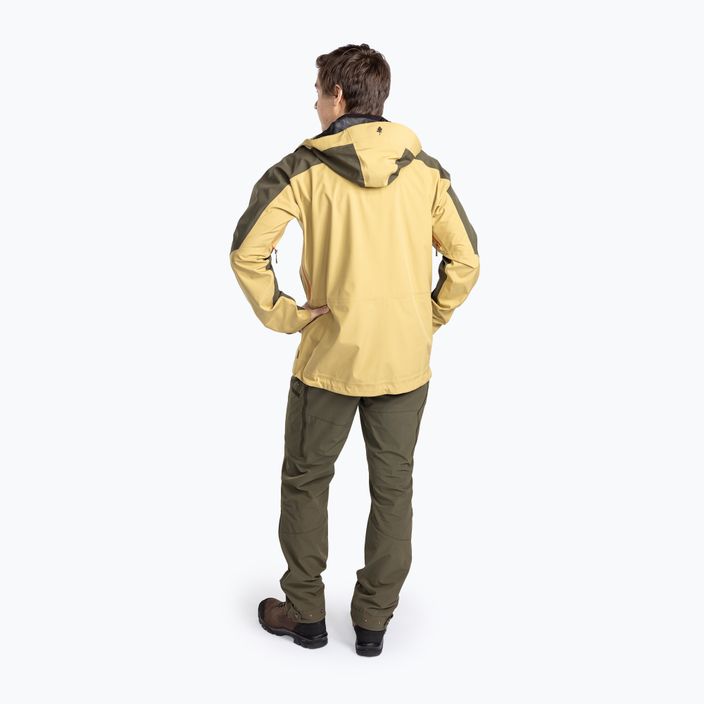 Pinewood Herren Abisko Trekking 3L goldenes Heu/Moosgrün Regenjacke 3