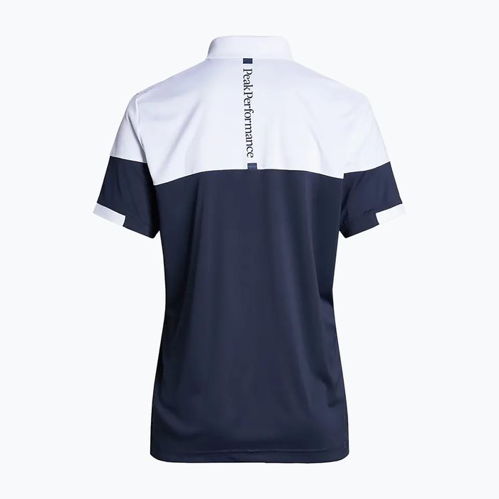 Peak Performance Player Block Herren-Polo-Shirt marineblau und weiß G77181070 3