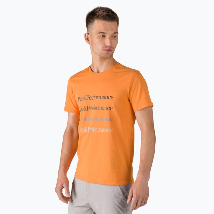 Herren Peak Performance Ground Tee Trekking-Shirt orange G77284170