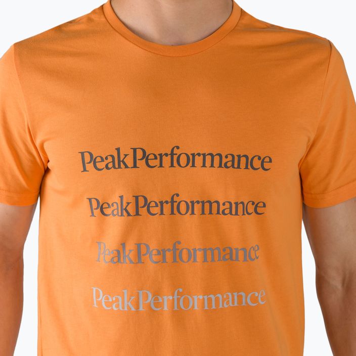 Herren Peak Performance Ground Tee Trekking-Shirt orange G77284170 4