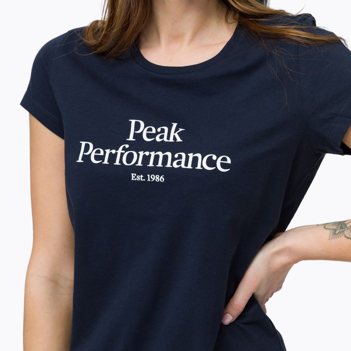Damen-Trekking-Shirt Peak Performance Original Tee navy blau G77280020 4