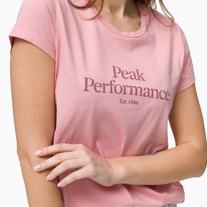 Damen-Trekking-Shirt Peak Performance Original Tee rosa G77280040 4