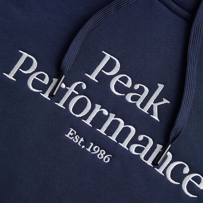 Herren Peak Performance Original Hood Trekking-Sweatshirt navy blau G77756020 6
