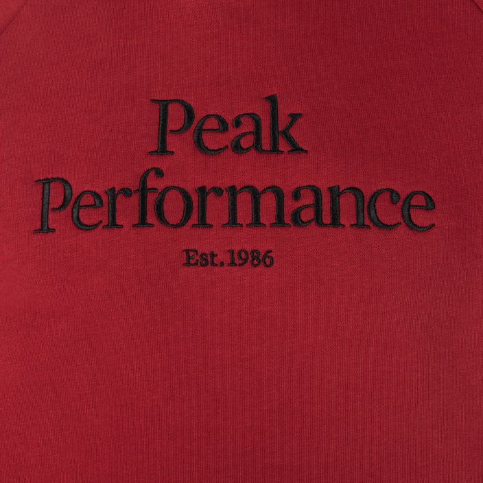 Herren Peak Performance Original Hood Trekking-Sweatshirt rot G77756330 3