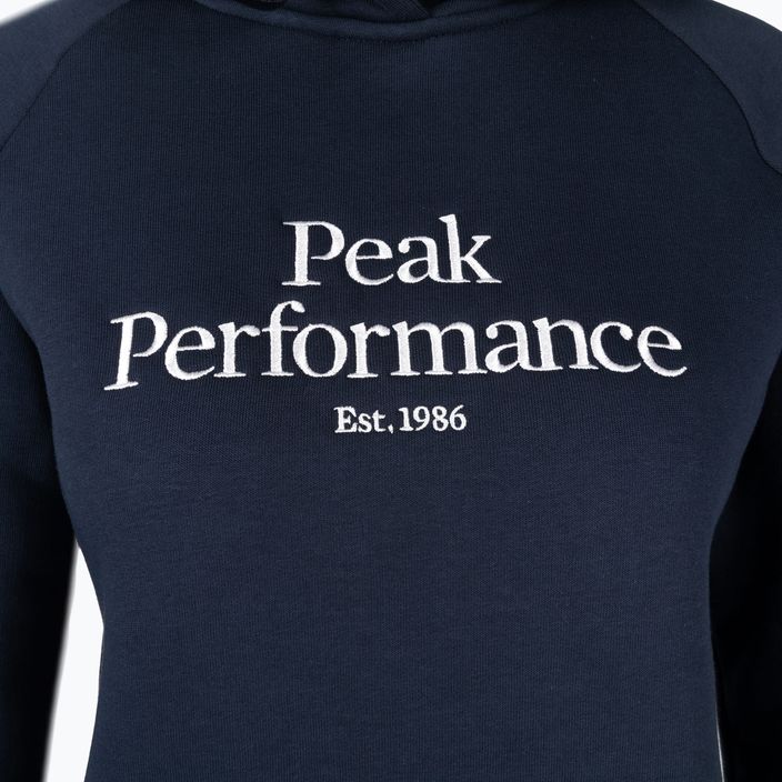 Herren Peak Performance Original Hood Trekking-Sweatshirt navy blau G77747010 6