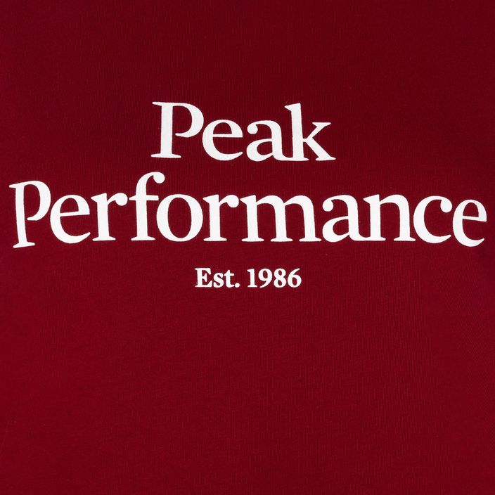 Damen-Trekking-Shirt Peak Performance Original Tee rot G77700310 3