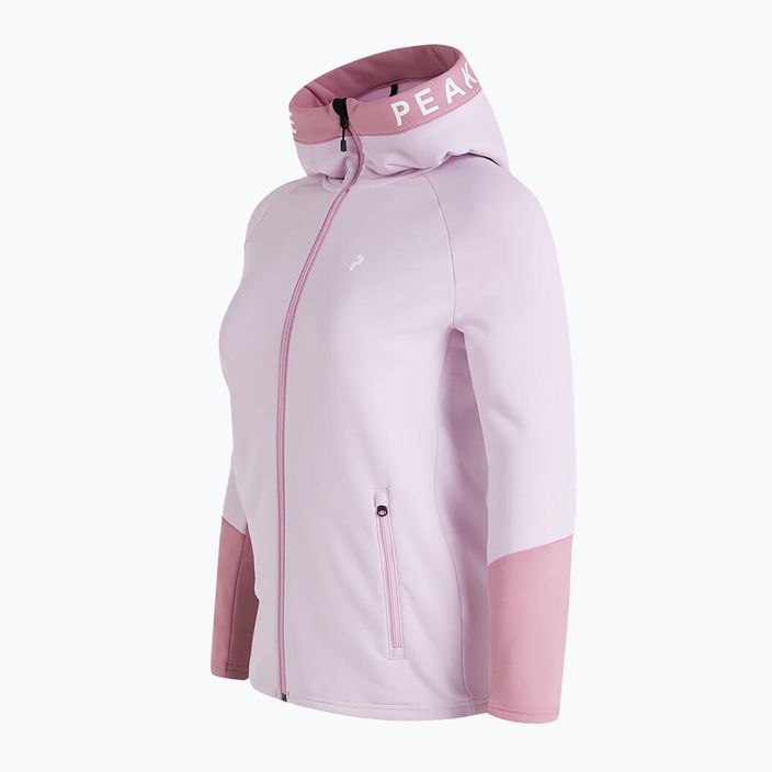 Frauen Peak Performance Rider Zip Hood Trekking-Sweatshirt rosa G78834070 3