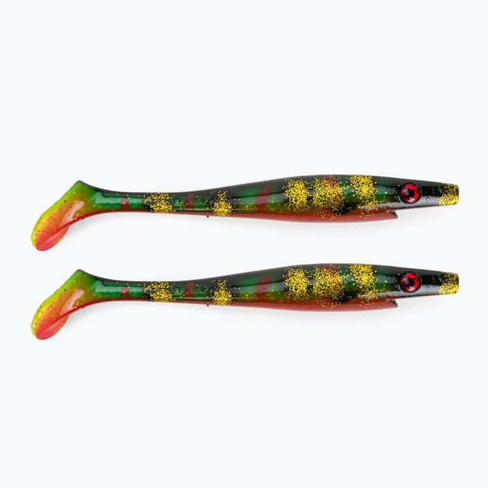 Strike Pro Pig Shad Jr Gummiköder 2 Stück rot-grün TEV-SP172C-133